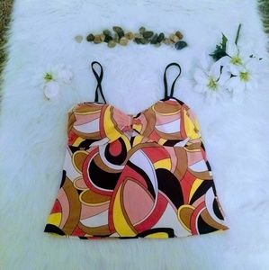 Multicolored swim top by Apt 9